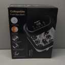 Foot Spa Electric Rotary Massage, Collapsible Foot Bath with Heat, Bubble,Temp Control, and 24 Motorized Shiatsu Massage Balls, Pedicure Foot Spa for Feet Relaxation (Blue)