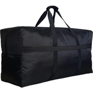Extra Large Storage Duffle Bag for Travel, Big Foldable XL Duffle Bag for Traveling - Black