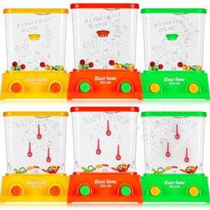 Sumind 6 Pack Mini Water Ring Toss Game for Kids, Retro 80s 90s Handheld Water Toy, Easter Basket Stuffers Bulk, Birthday Party Favors, Classroom Prize Toy(Classic Style)