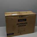 7.8 cu ft Extra Large Wagons Carts Foldable with 360lbs Weight Capacity Heavy Duty Beach Wagon with Big Wheels for Sand All Terrain Collapsible Folding Utility for Camping, Garden, Sports, Shopping (Black)