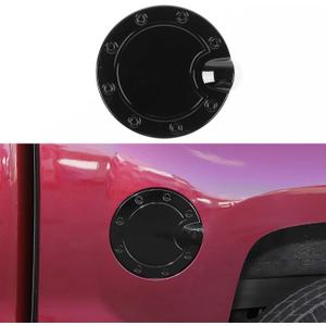for Silverado Gas Cap Door Cover Trim Black for Chevy Silverado/GMC Sierra 2014-2018 Black Exterior Accessories