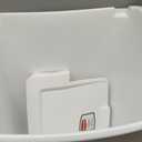 Rubbermaid,White Dual-Action Swing Lid Trash Can, 11.25 Gallon, for Home/Kitchen/Bathroom/Garbage