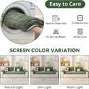 OstepDecor Washable Couch Cover for Dogs, Thick Pet Friendly Sofa Covers, Soft Couch Protector, Paw Cart Sofa Slipcovers, Cushion Protector for Leather, Sectional, Loveseat (20" x 24", Green)