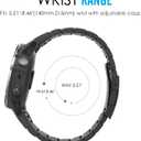Moko Quickfit 26 Watch Band Compatible with Garmin Fenix 3/Fenix 3 HR/Fenix 5X/Fenix 5X Plus/Fenix 6X/Fenix 6X Pro/Descent Mk1/Mk2/Mk2i/D2 Delta PX,Stainless Steel Replacement Strap, Black