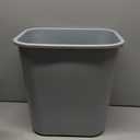 Rubbermaid Commercial Products Resin Wastebasket/Trash Can, 7-Gallon/28-Quart, Gray, Plastic, for Bedroom/Bathroom/Office, Fits Under Desk/Sink/Cabinet