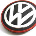 Volkswagen Genuine Wheel Center Hub CapChrome Red compatible with VW Golf R32 GTI Rabbit 5G1 2015-2017