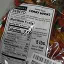 Giant Gummy Worms, 4-Inch, Assorted Fruit Flavors, 5 Pounds Bulk Bag, Two-Toned Colors, No BBD