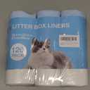 120 Count Self-Cleaning Cat Litter Box Liners Bag, Compatible with MeoWant-SCO1 and MeoWant-SCO2, Thick Heavy Duty Drawstring Replacement Cat Litter Box Liners-18"x 12.6" (Blue)