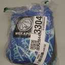 WEKAPO Beach Blanket Waterproof Sandproof Oversized, Extra Large Beach Mat Sand Free, Lightweight & Compact Sand Free Mat with 6 Stakes & 4 Corner Pockets (Blue Sea Shells, 9 x 8 FT (1～6 Person))