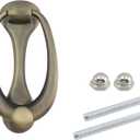 Zinc Alloy European Style 4.25" Hole Center Door Knockers, Bronze Circular Door Knocker for Doors