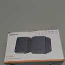 Uakinat Computer Speakers,with 7 Colorful RGB Lights, Headphone Jack, Enhanced Bass and Volume Control, PC Speakers USB Powered Gaming Speakers for Laptop Monitor PC Tablet Phone, Black