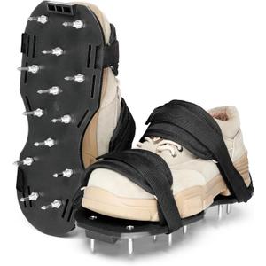 Spike Shoes for Epoxy Flooring Epoxy Shoes with 3/4" Short Spikes for Garage Floor Epoxy, Epoxy Floor kit tool, Garage Floor Epoxy Kit, Epoxy Garage Floor Coating Kit, 1 Pair (Black) (Blue)