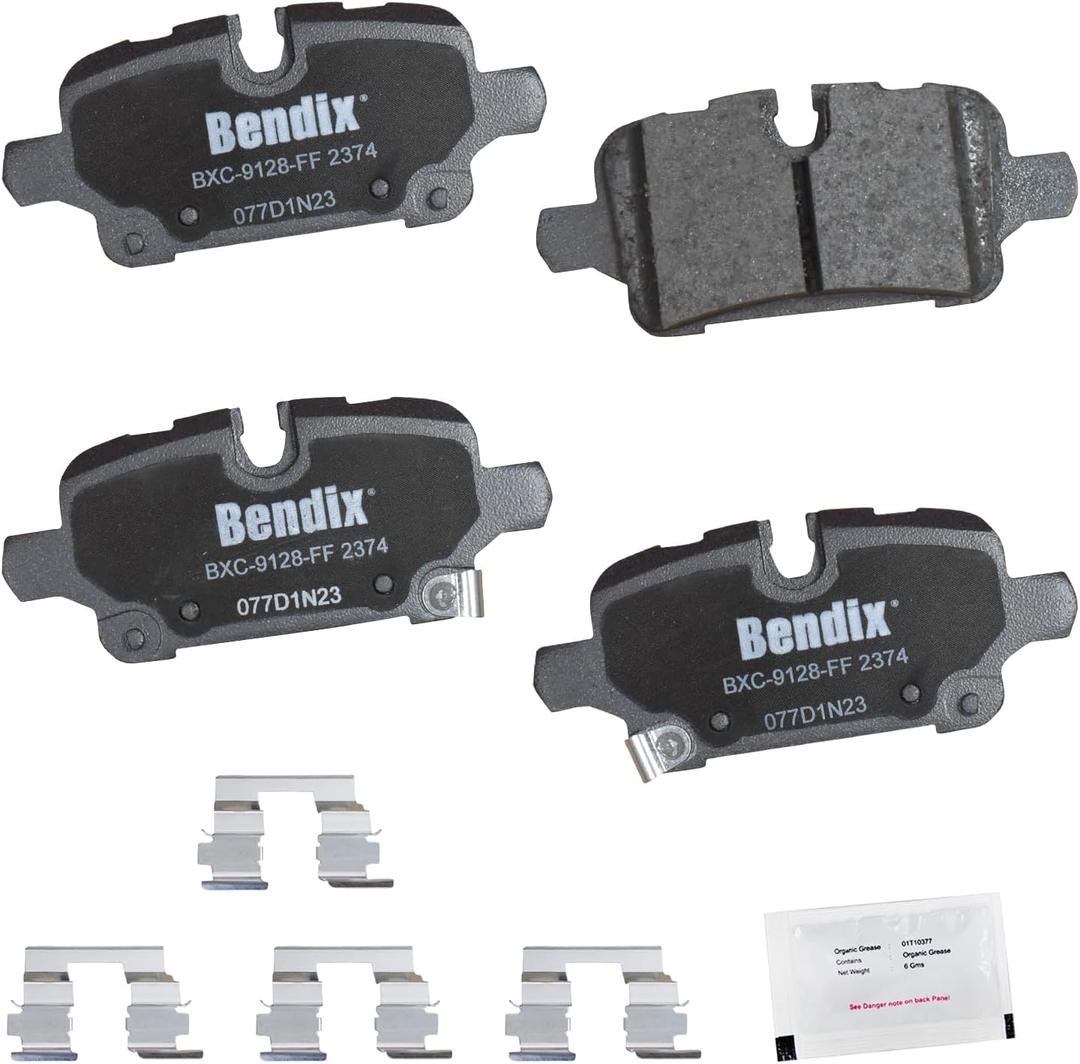 Bendix Priority1 CFC2374 Ceramic Rear Brake Pads for Chevrolet Equinox 2023-2021, Malibu 2023-2020, GMC Terrain 2023-2021