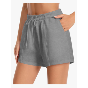 Women's Athletic Shorts with Pockets, 3.7" Sweat Shorts Women, Summer Workout Elastic Running Shorts XXL