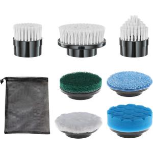 Electric Spin Scrubber Replacement Brush Heads, 7 Pcs Set Suitable for Cordless Power Scrubber, for Bathroom, Kitchen