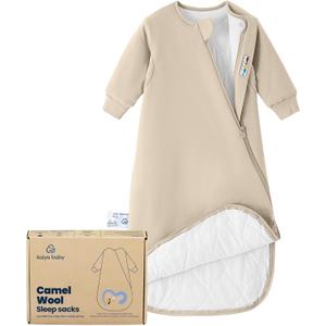 Unisex Sleeping Bag for Babies and Toddlers 3.5 Tog Sleep Sack, Baby Sleep Sack, One piece with sleeves, Gifts for Baby (0-6M, Beige)