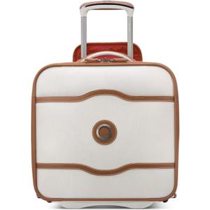 DELSEY PARIS Chatelet 2.0 Softside Luggage Under-Seater with 2 Wheels, Angora, Carry on 16 Inch
