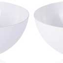 Floor Lamp Shade 2 Pack Torchiere Lamp Shades Replacement, 10 inch Diameter, 1.65 inch Fitter, Plastic Bowl White Lamp Shades for Floor Lamps Upright