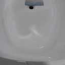 WOODBRIDGE 59"Freestanding White Acylic Soaking Bathtub with Brushed Nickel Drain and Overflow,BTA1518 -B/N-Drain &O