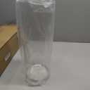 Clear Flower Vase, Non-breakable Vases, 6" W x 16" H, Acrylic Vase, Aesthetic Room Decor Cylindrical Modern Flower Vases for Table Centerpiece, Home Decor, Women Floral Arrangement Gift