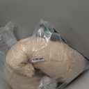 JOLLYVOGUE Calming Dog Bed Medium Size Dog, Anti-Anxiety Donut Medium Pet Bed, 27 inches Fluffy Faux Fur Round Cat Bed (Off White)