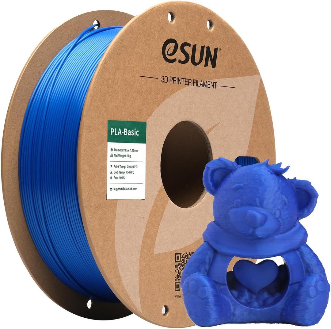 eSUN PLA Basic Filament 1.75mm, 1KG Spool (2.2 LBS) High Speed Printing 3D Printer PLA Filament,Designed for Fast Printing, Blue
