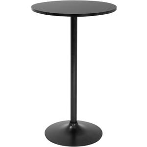 FDW Pub Table 40 Inch Height Cocktail Table Round Bistro Bar Table for Home and Kitchen Dining (Black)