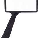 Jumbo Rectangular Handheld Magnifying Glass (3X Magnification)  Scratch Resistant Glass Lens - Large Horizontal Viewing Area