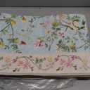 jinchan Floraison Hallway Runner 2x6 Multi Floral Soft Machine Washable Rug Non Slip Low Pile Boho Stain Resistant Botanical Rugs for Bedroom Kitchen Floor Living Room Beige/Blue