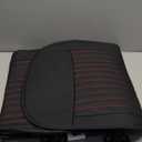 Huidasource 2016-2025 Malibu Seat Covers Front & Rear Fullset, Full Coverage Custom Fit Seat Cover for Chevy Malibu L, LS, LT, Premier 2016-2025, Breathable Malibu Seat Protector(Full Set/Black&Red)