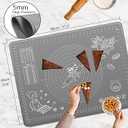 Rubber Mat, Grey, 16x24 inch 