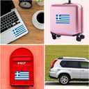 QQSD Greece Flag Sticker Greek Decal in Multiple Sizes, 3 Pack, 11.7 x 8.3 Inches