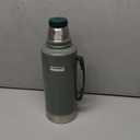 Stanley Heritage Classic Vacuum Bottle with Handle 2.0 qt | Wide Mouth with Leakproof Cup Lid | Keep Drinks Hot or Cold for Travel | Insulated Stainless Steel Thermal Bottle | Hammertone Green (67.6 Ounces)