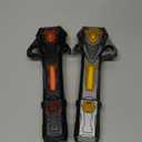 Skirfy Lights Sabers,2 Pack Lightsabers Sword for Kids with FX Sound and 16 Colors,2 In1 LED Light Sabers Toy,Retractable Lightsabers,Halloween Dress Up Party Gift,Black & Grey
