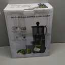 EanOruus Juicer Machines, 3-in-1 Cold Press Juicer with 6.5" Extra Large Chute, 100oz Large Capacity, AC Motor, Makes Juice, Nut Milk & Sorbet, Bright White