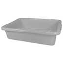 Rubbermaid Commercial Products Standard Bus/Utility Box, 4.6-Gallon, Gray, Plastic, Heavy Duty Restaurant Wash Basin/Dish Washing Tub for Kitchen Organization/Storage