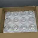 Stemless Wine Glasses Set of 12, 15 Ounce Smooth Rim Standard Wine Glass Tumbler for Red, White Wine, Dishwasher Safe