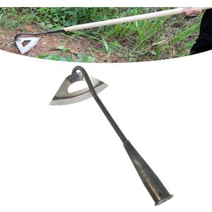 Garden Hoe All-Steel Hardened Hollow Hoe, Sharp Durable Garden Weeding Tools, Garden Edger Weeder Portable Household Vegetable Garden Shovel for Backyard (1Pack)