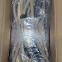 SELEWARE Hanging Wood Swing Seat Tree Swing for Kids, 100% Polyester Weather Proof Rope Heavy Duty Steel Tubing Structure Backyard Swing Set Replacement (Black)