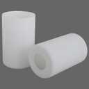 2 Pack White Frosted Spiral Textured Glass Shade, Cylinder Light Fixture Replacement Globe or Cover with 1-5/8-Inch Fitter for Chandelier Wall Sconce Pendant Light, G0071