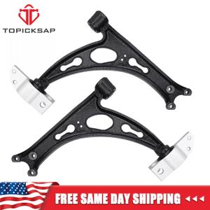 2PCS Front Lower Control Arms Suspension Kits Fits for Volkswagen for EOS 07-16, for Golf 2010-2014, for GTI 2006-2014, for Rabbit 2006-2009, for Audi A3 2006-2013, A3 Quattro 2007-2013