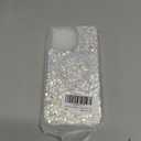 UEEBAI Glitter Case Magnetic for iPhone 16 Pro Max Case, Luxury Shiny Bling Sparkly Phone Cover Compatible with MagSafe, Wireless Charge Crystal Diamonds Shiny Cover for Women - Clear