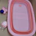 Dog Bath Tub with Dog Toys Pet Bathtub, Portable Puppy Bathtub for Easy Baths and Easy Storage, Dog Bath Tubs for Small Medium Pets-Foldable Pet Shower Tub with Drainage Hole, 26.5 x 17.2 x 7.8In,Pink