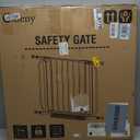 29"-40" Baby Gate for Stairs, Auto Close Stroller Friendly Dog Gate Indoor for Doorways, Pressure Mounted Baby Gate, Easy Walk Through Gate for Children & Pets, Black (29-40"Wide, 28"Tall)