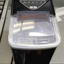 Frigidaire EFIC123-SSBLACK Compact Countertop Ice Maker, 26lbs of Ice per Day, Black Stainless