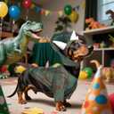 Triceratops Dog Costume Dinosaur Dog Costume Halloween Dino Pet Clothes for Pet Cat Halloween Party Cosplay Events Photo Props, Medium