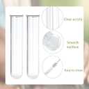 15Pcs Glass Tubes for Plants, Plant Propagation Tube Test Tubes for Scientific Experiments 20 ml Glass Test Tubes for Hydroponic Plants, Home Office Wall Decor (12cm)
