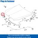 10pcs Left Front Engine Hood Plug-in Mounting Fastener Clip for Mercedes 000-991-76-95 0009917695