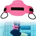 Swim Floating Belt,Water Aerobics Swimming Belt with Fixing Straps,Jogger Floatation Aid Buoyancy Belt for Swimming Pool Fitness and Fitness Workout Therapy (Regular Size, Pink)