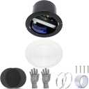 EJVFN V2262-50 Bathroom Exhaust Fan, 7 In vent fan, 50 CFM 1.0 Sones Low Noise for Bathroom Ceiling Fan, Kitchen Exhaust Fan, Garage Ceiling Fan for Mobile Home, Household Ventilation Fans